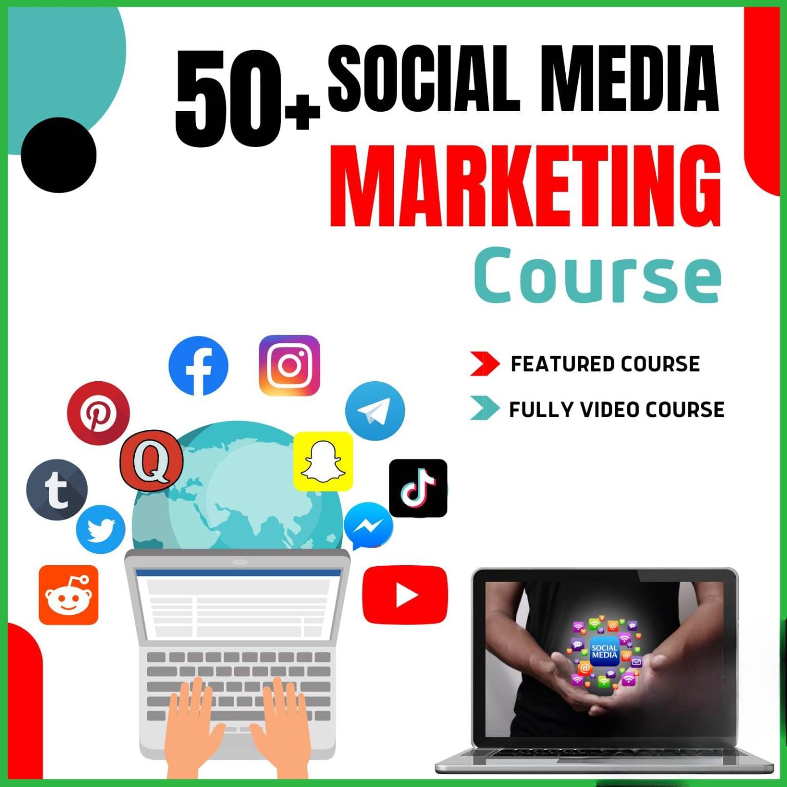 50 + ADVANCE SOCIAL MEDIA MARKETING COURSE BUNDLE PDF + Video [3.11 GB]