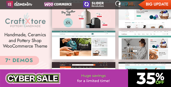 CraftXtore v1.6.4 - Handmade, Ceramics and Pottery Shop WooCommerce Theme